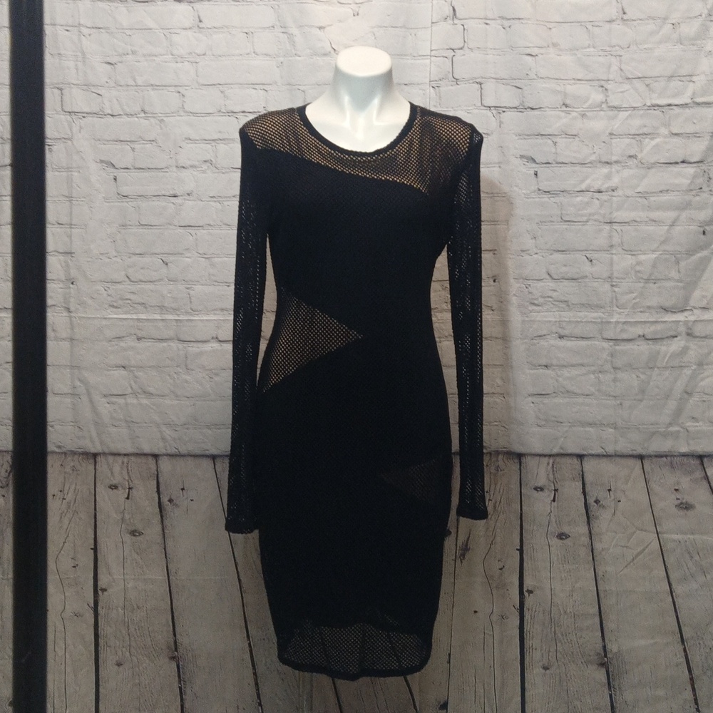 BCBG max azaria mesh midi dress